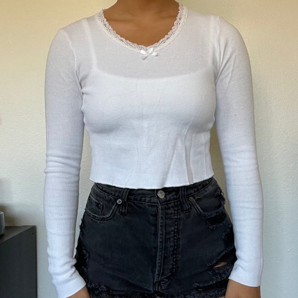Lace Brandy Melville Long Sleeve 